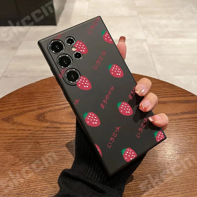 Adorable Strawberry Design Soft Phone Case Cover