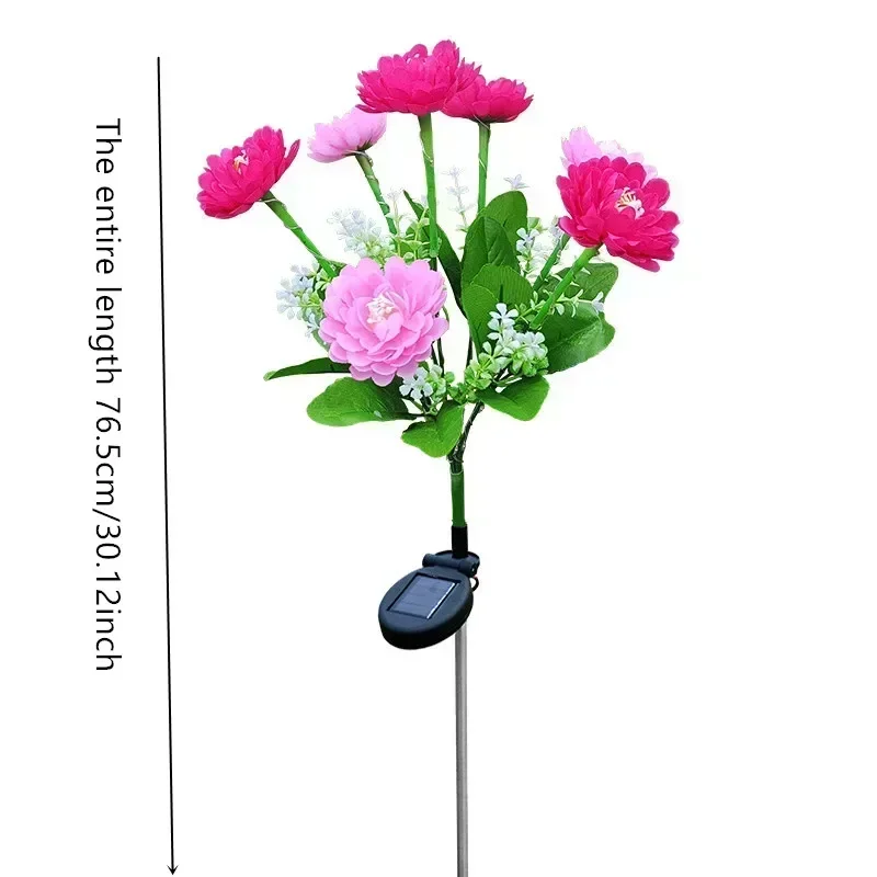 Solar Outdoor Flower Lawn Lamp Fairy Lights Garden Lights for Yard Patio Wedding Party Decoration
