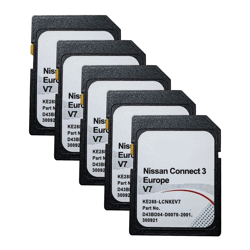 Car Connect 3 V7 GPS SD Card 16GB Sat Nav SD Card Connect 3 GPS Navigation For Nissan Europe gps map navigation sd cards