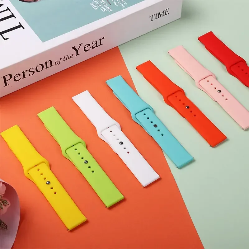 Silicone Sport Strap - 22mm Premium Smartwatch Band