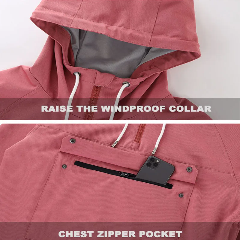 Ski Jacket For Men and Women Winter Outdoor Warm Windproof Waterproof Breathable Snowboarding