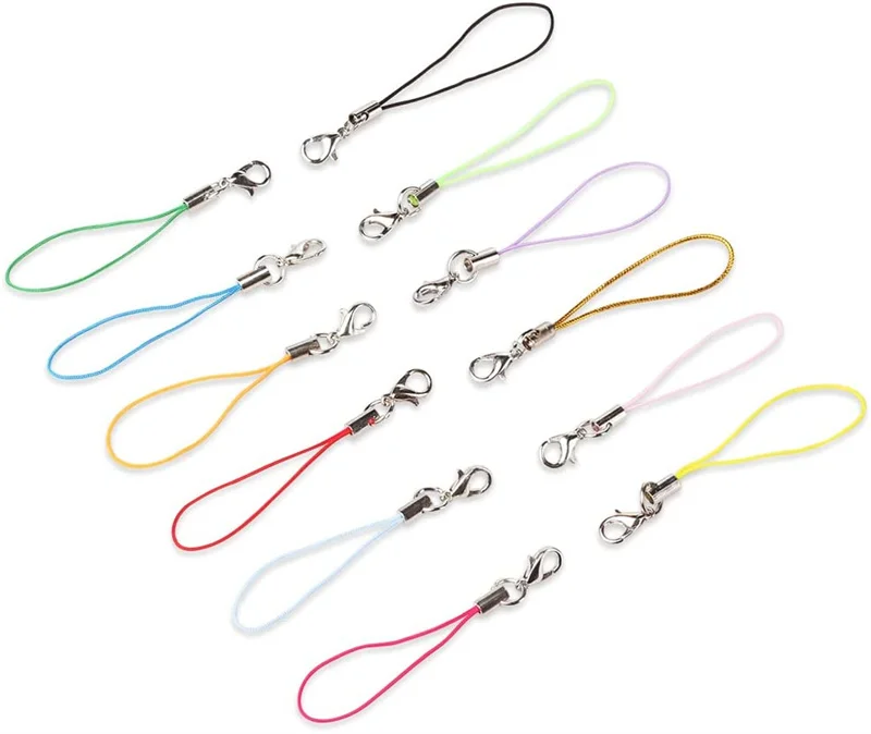 10/50 Stück 70 mm bunte Karabinerverschluss Lanyard Kordel Riemen Charm Schlüsselanhänger Kette DIY Schlüsselanhänger Anhänger Schmuckherstellung Zubehör – Detail 2
