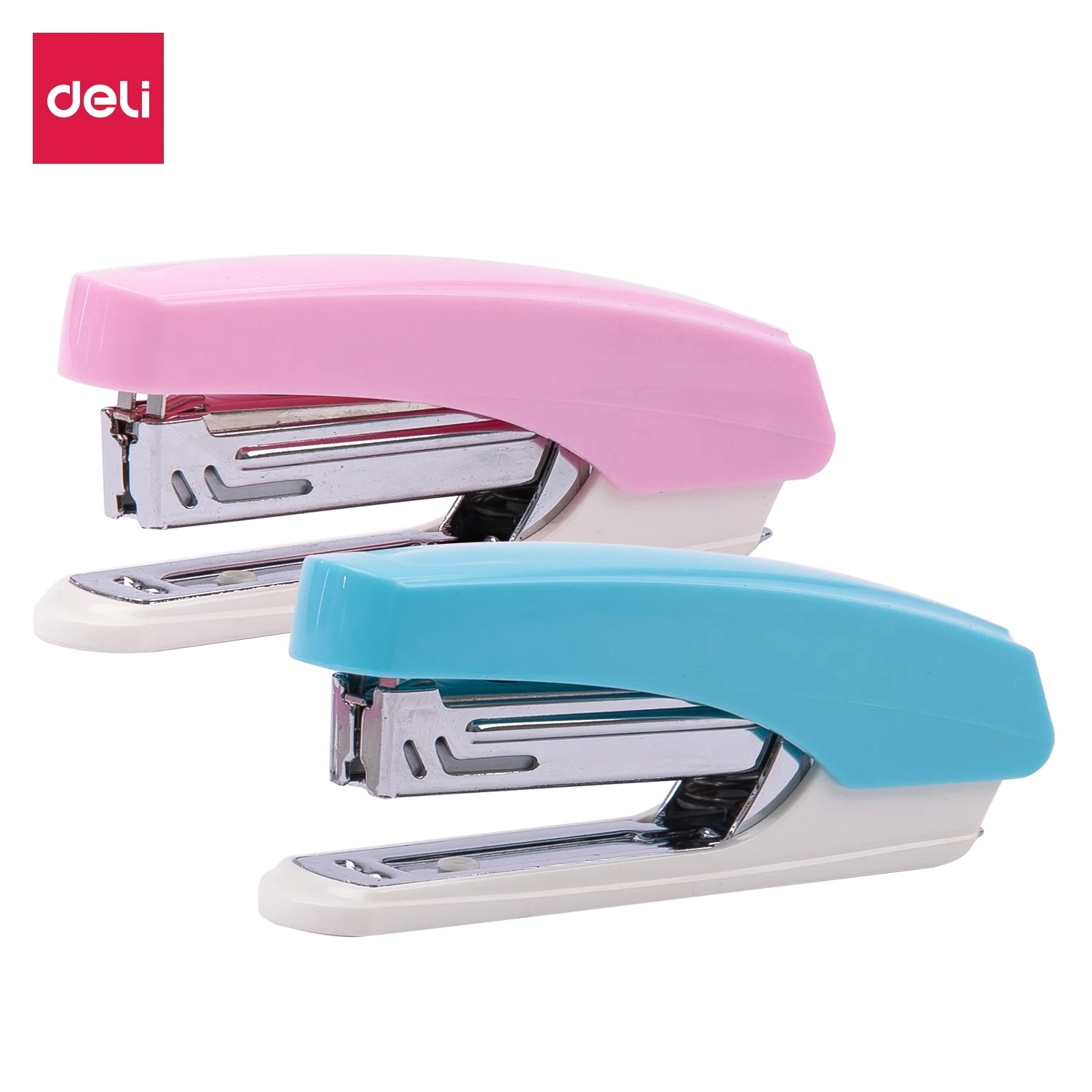 Push stapler mini stapler set hand stapler metal stapler rotary stapler dual mode stapler rotatable stapler DELI Office Stapler 10 Paper Binding Tools Stapling Machine Fashion Stationery
