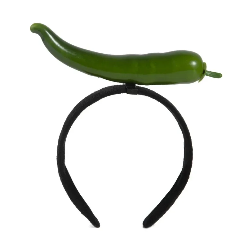 Simulation green pepper headband