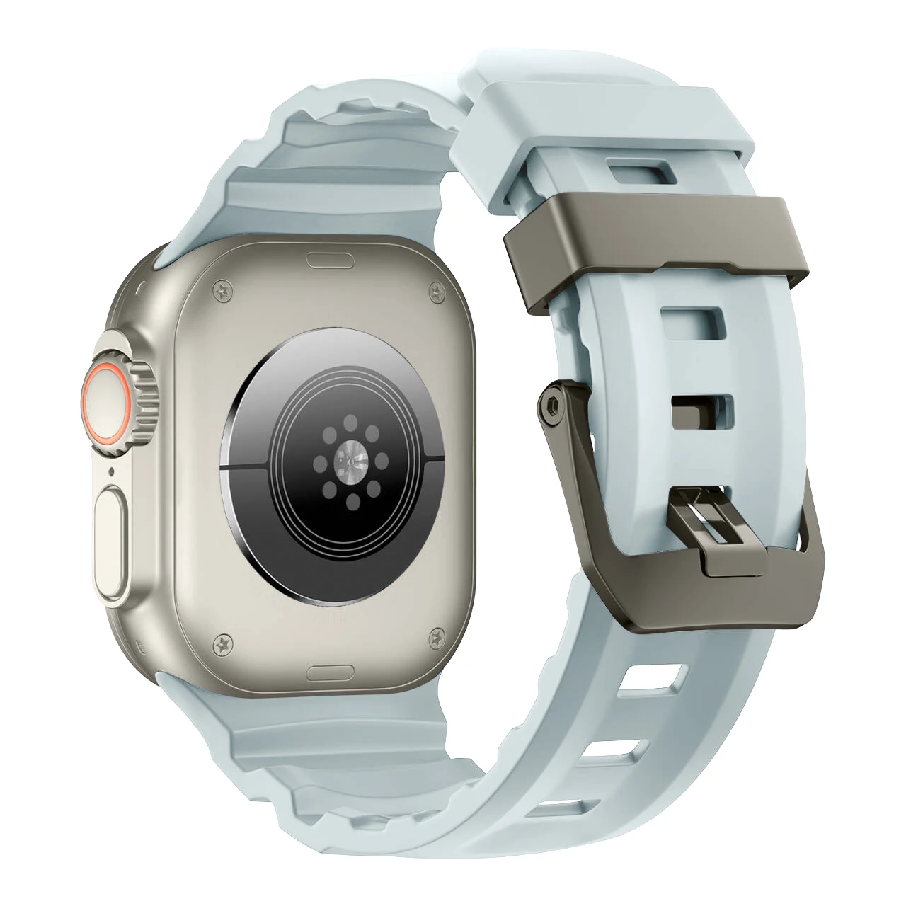 Sport Silicone Titanium Band - Soft Rubber Bracelet Strap