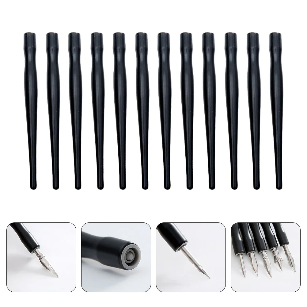 

Black Pen Dip Holder Drawing Comic Supplies Nib Penholder Painting Writing Manga Set Gift Accessories Holders