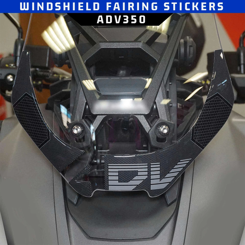 3D Motorcycle Resin Epoxy Sticker Side windshield fairingTank Pad Anti Scratch Decal Non-slip TankPad For HONDA ADV350 ADV 350