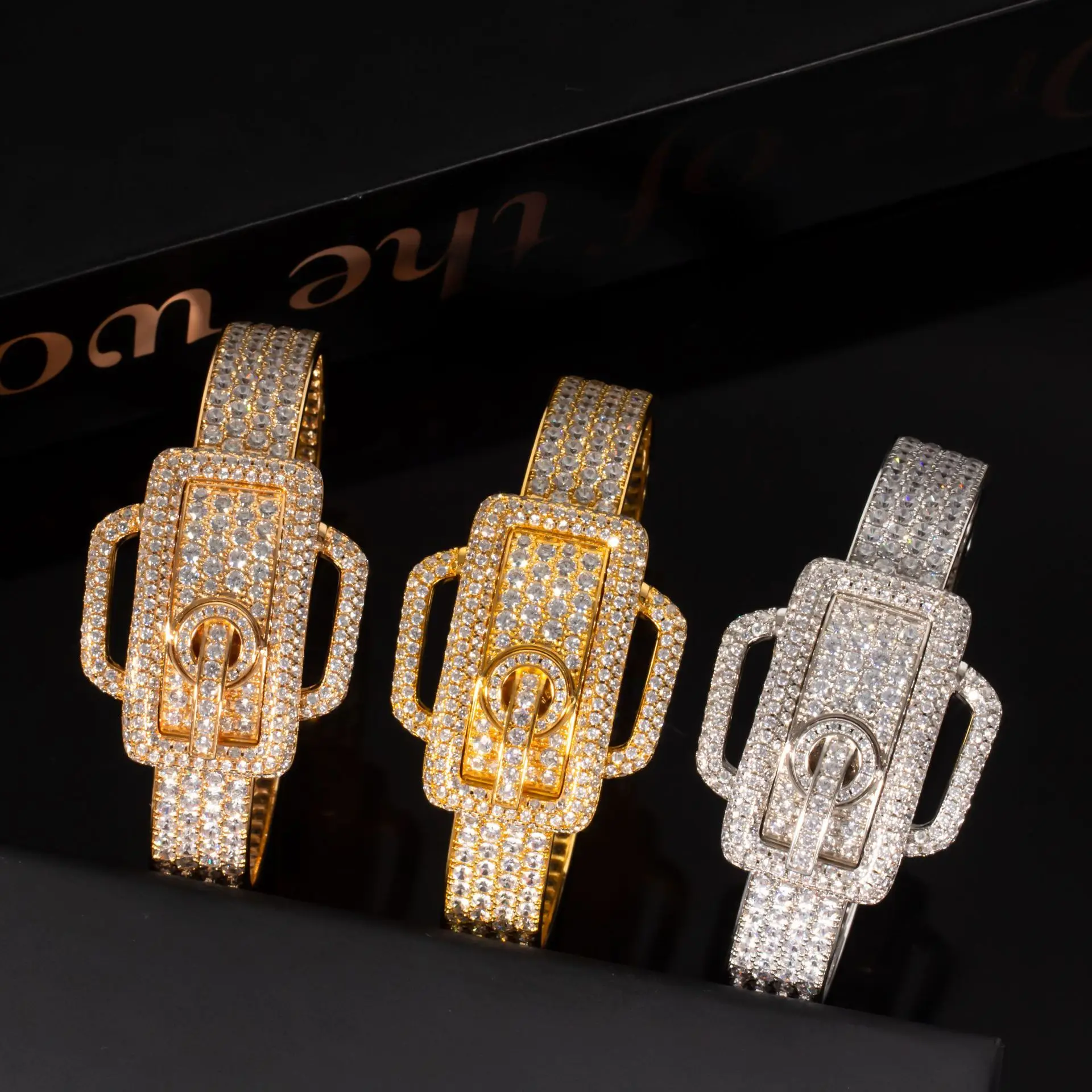 

Высококачественный браслет из розового золота с кристаллами циркония, женский браслет, роскошные брендовые ювелирные изделия