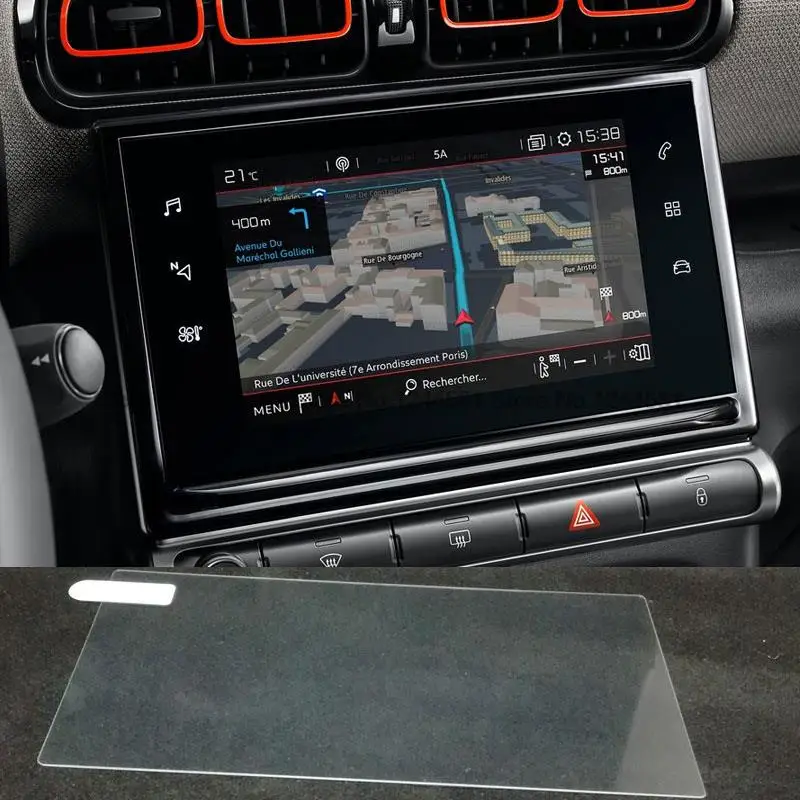 

Screen Protector Film tempered Glass For CITROEN C3 AIRCROSS 2016-2020 Car radio GPS Navigation Screen Cover