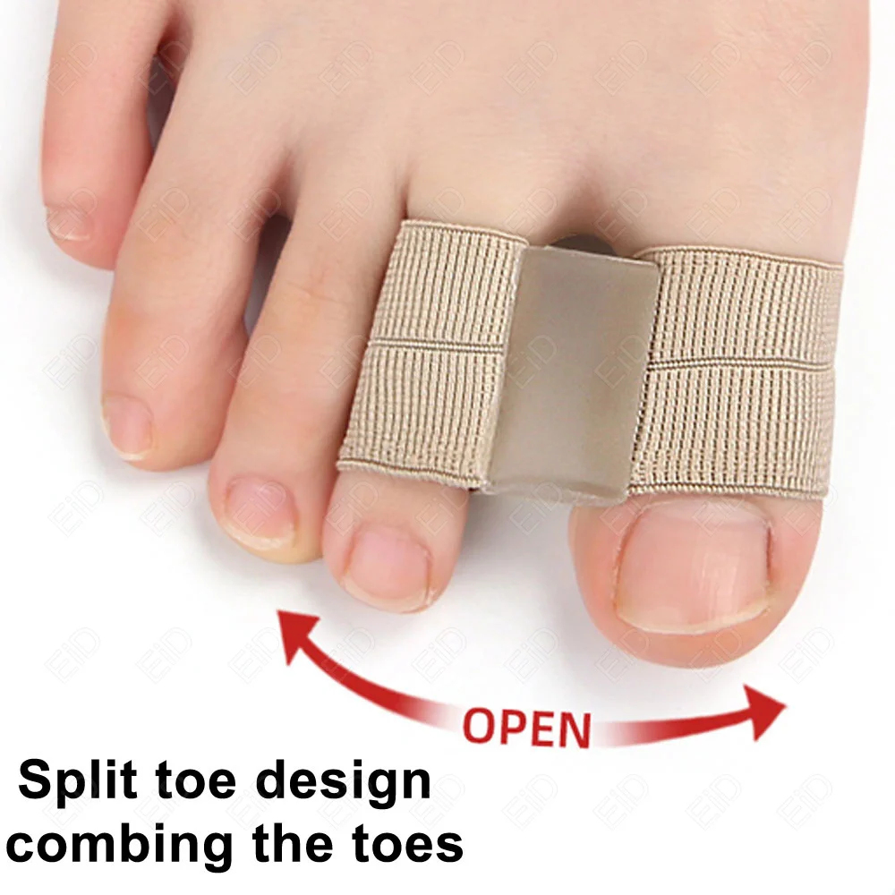 Silikon-Finger-Zehenspreizer, Schutz, Orthesenpolster, 2 Löcher, Bahren, Glätteisen, Bunion-Schutz, Schmerzlinderung, Fußpflege – Detail 5