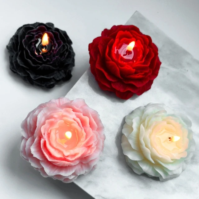 Soap Flower Molds Soap Making  Silicone Candle Mold Flowers - 3d Rose  Flower - Aliexpress