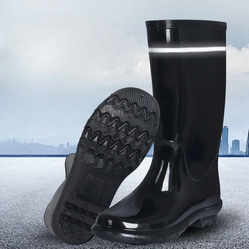 Waterproof Rain Boots For Men, Pvc And Silicone Work Footwear_voghion.com