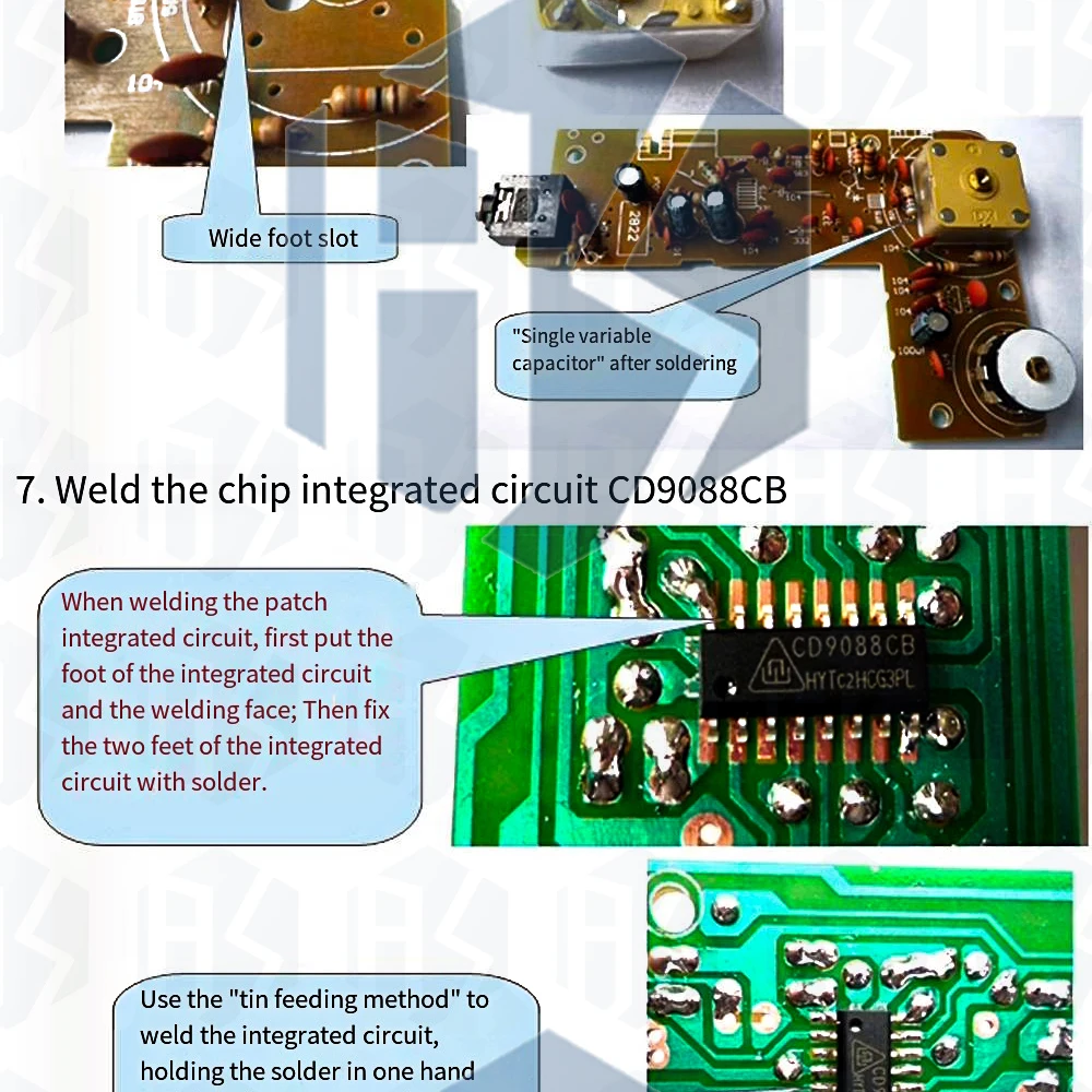 EGBO 1set AM / FM Stereo AM Radio Kit / DIY CF210SP Elektronik-Bausatz für Arduino – Detail 22
