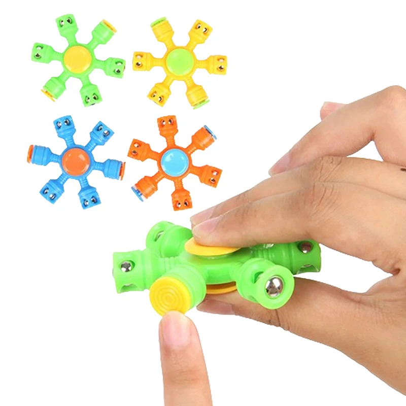 

Fingertip Gyro Plum Blossom Six-bead Fingertip Bearing Angle Gyro Steel Ball Finger Decompression Toy Fingertip Rotation