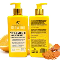 Lotion corporelle à la vitamine C et au curcuma 444 ml, raffermissante, éclaircissante, hydratante, nourrissante, adoucissante pour peaux sèches et rugueuses, crème réparatrice pour le soin du corps. 5