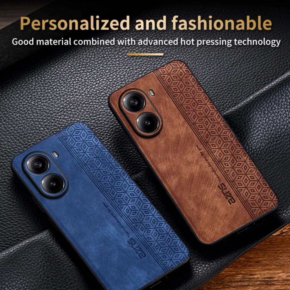 Luxury Leather Business Phone Case - Shockproof Soft Cover
