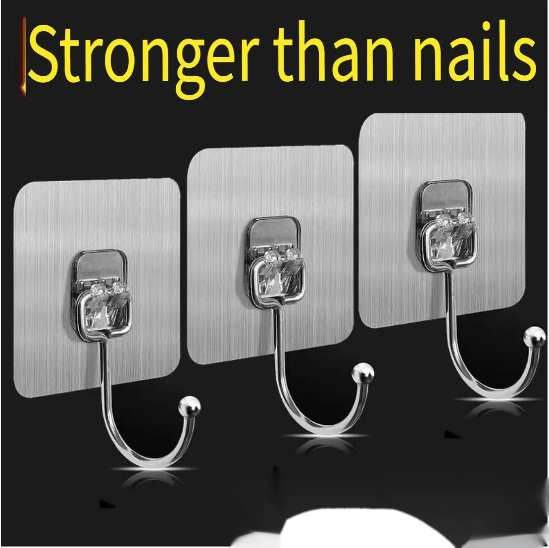 Increase stainless steel with adhesive, perforation, no trace, wall mounted, strong load-bearing, bathroom and kitchen_voghion.com