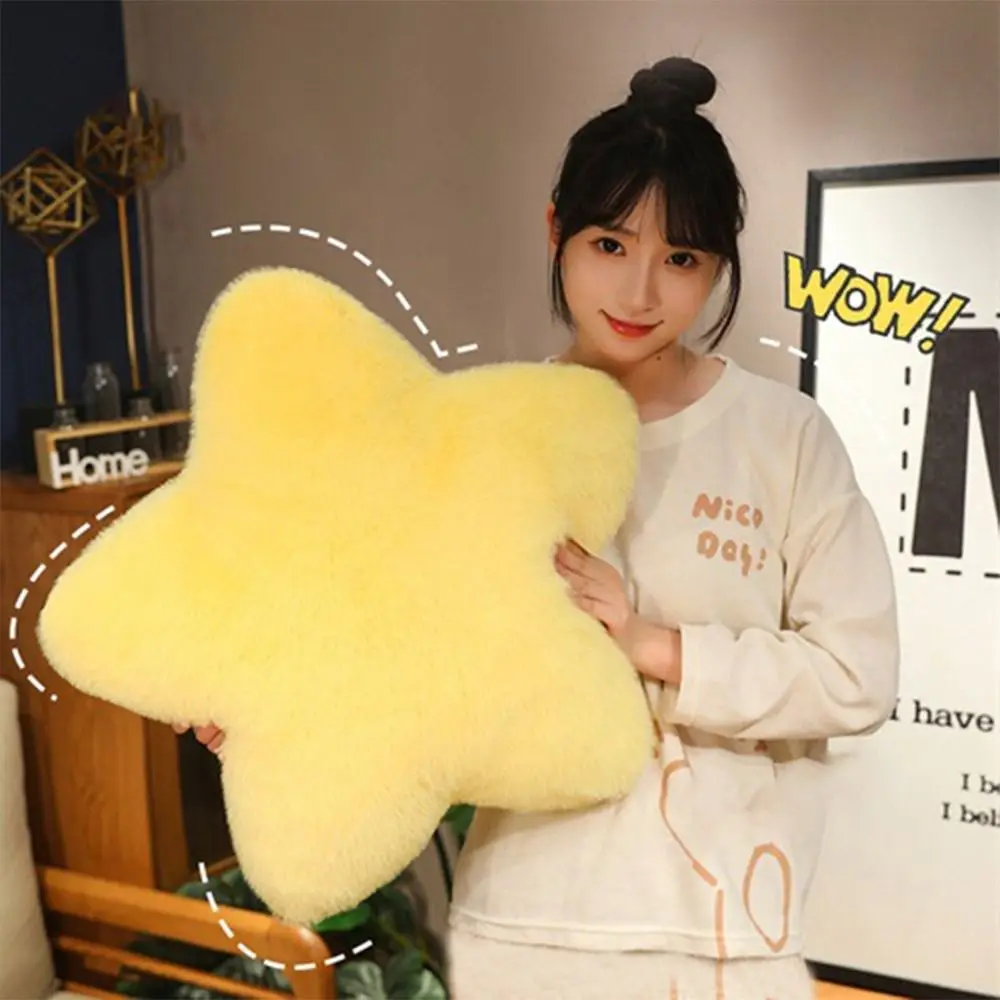 Creative Gift Moon Pattern Heart Plush Pillow Star Shape PP Cotton Soft Pillow Soft Pink Color Stuffed Pillow for Birthday 5