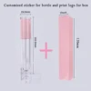 Customize  Lip Gloss /Lipstick Packaging Boxes Kit Logo Lip Gloss Wholesale Lip Tube Bottle Container With Sticker Bulk  Makeup 6