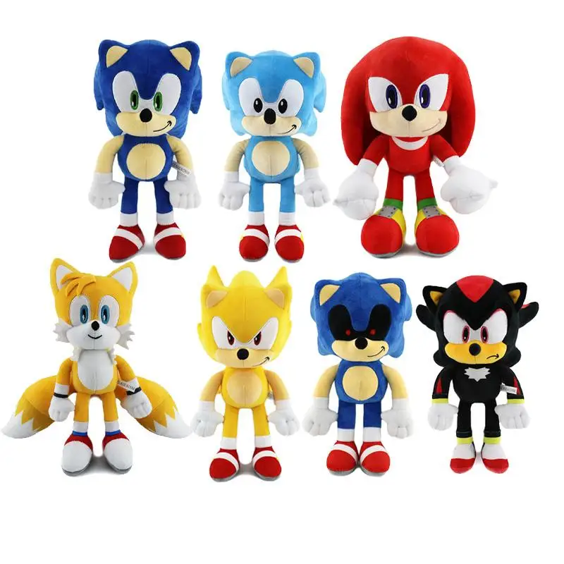 30CM Super Sonic EXE Plush Toy The Hedgehog Amy Rose Knuckles Tails Cute  Cartoon Soft Stuffed Doll Birthday Gift For Children - AliExpress