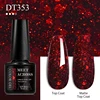MEET ACROSS 7ml Red Gel Nail Polish Crystal Semi Permanent Soak Off UV Gel Varnish Nail Art Manicure Base Matte Top Coat Vernis 4