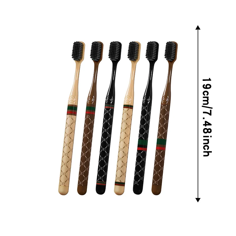 고급 칫솔 세트, 구강 관리, 부드러운 모발 청소, 집 청소 치아 도구, 성인 일상 생활용, 상자 당 6 개