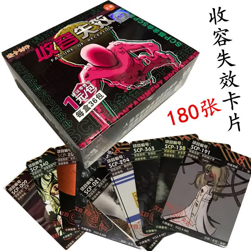 Accept Faild SCP Foundation Cards Pack Game Collection Solitaire Special Containment Procedures Confidential File Breach Kid Toy
