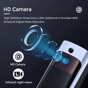 Alternative view of Video Doorbell WIFI Wireless Doorbell HD IR Night Vision PIR Intelligent Home Door Bell Camera Video Intercom Alarm Chime