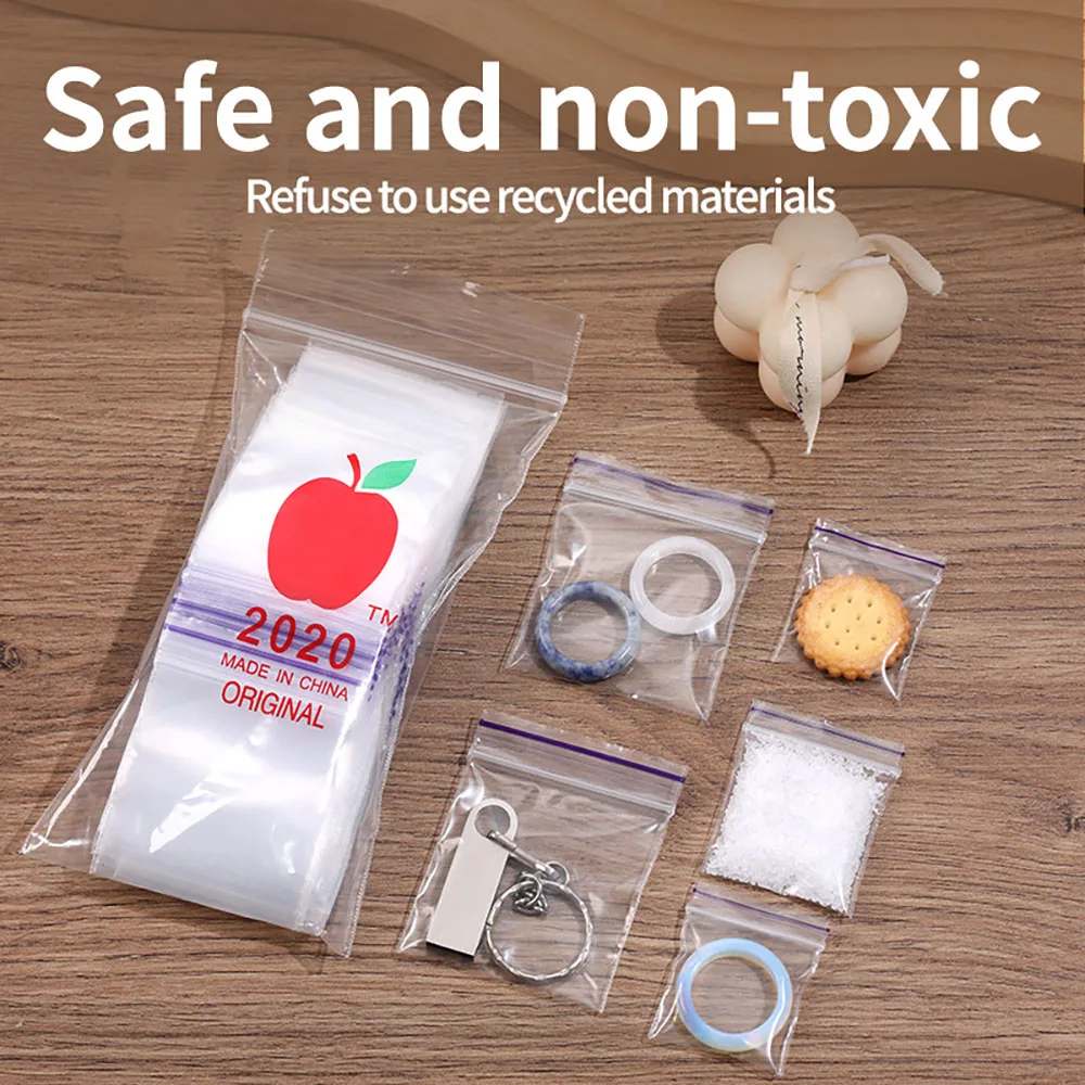Thickened 10 Silk Purple Line Plastic Sealing Bag 3 Models and Sizes Available 100 Only Contain Deodorant and Moisture-Proo