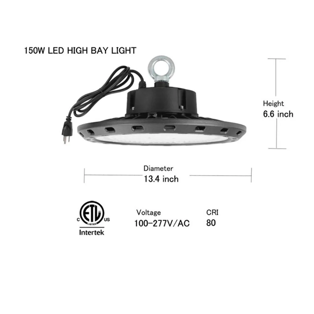 

Промышленное светодиодное освещение UFO ufo IP65 150 Вт, замена для высоких промышленных Светодиодов 600 Вт