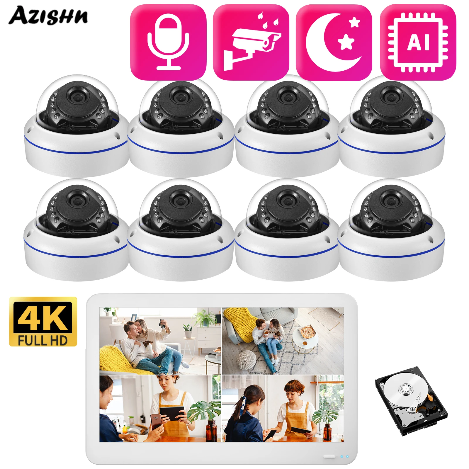 Nvr Kit Ip Security Camera Nvr Kit 8 Security Cameras Xmeye