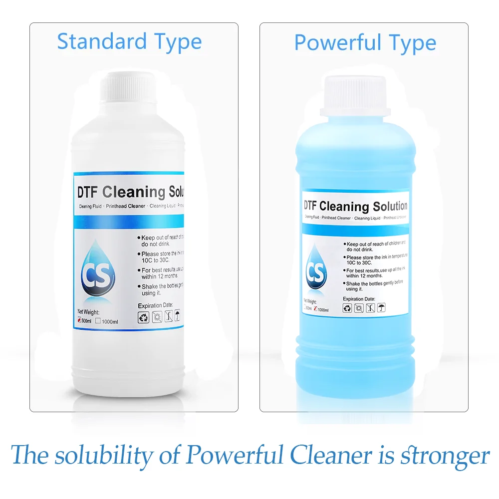 Garrafa Dtf Power Cleaner Dtf Solução de Limpeza Líquido para Direto para Filme Impressora de Maneira de Impressão Kit 1000ml - Imagem 3