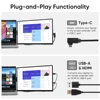 Dopesplay 14.1inch Portable Monitors 1200P FHD IPS Laptop Screen Extender Type-C HDMI For Laptops Switch Game Mac Up 14 to 17.3“ 4