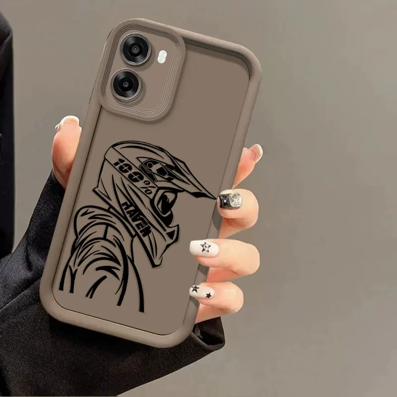 Durable Silicone Case with Shockproof Driver Print Pattern