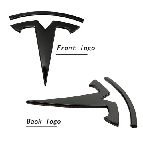 For Tesla Model 3 Mode Y Zinc Alloy Car Front Hood Logo Sticker Styling Auto Body Rear Trunk Emblem with Radian Accessories - Image 6