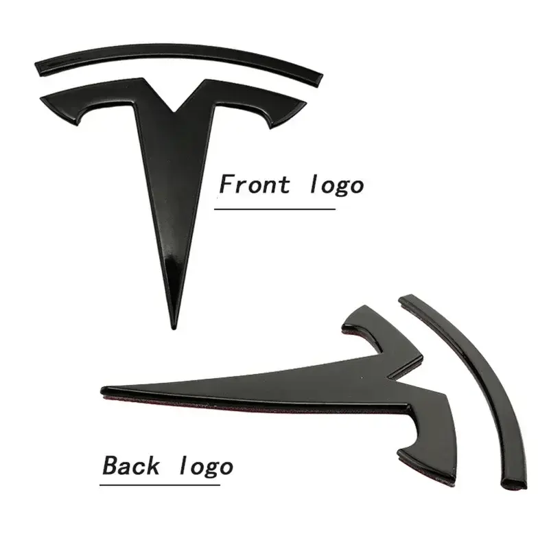 For Tesla Model 3 Mode Y Zinc Alloy Car Front Hood Logo Sticker Styling Auto Body Rear Trunk Emblem with Radian Accessories - Image 6