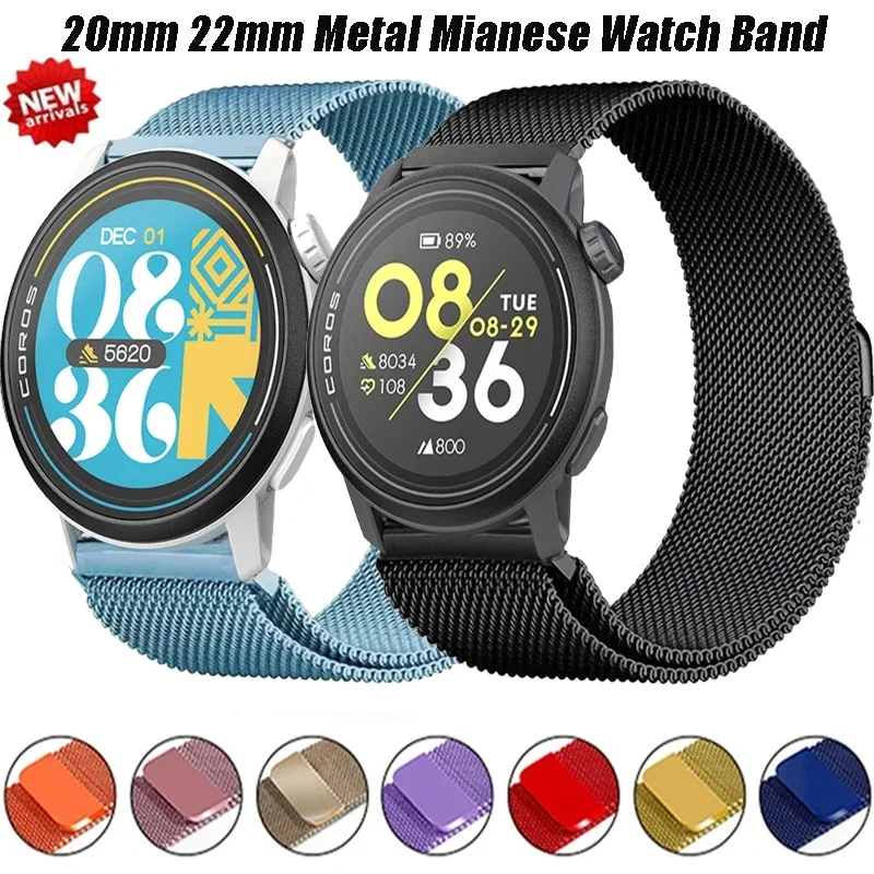 Sleek Metal Milanese Magnetic Bracelet for Smartwatches (20mm & 22mm)