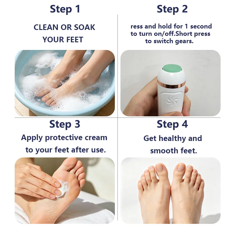 Lima elettrica per piedi per uso domestico con display digitale, ricaricabile, per rimuovere calli e pelle indurita, strumento per pedicure._voghion.com