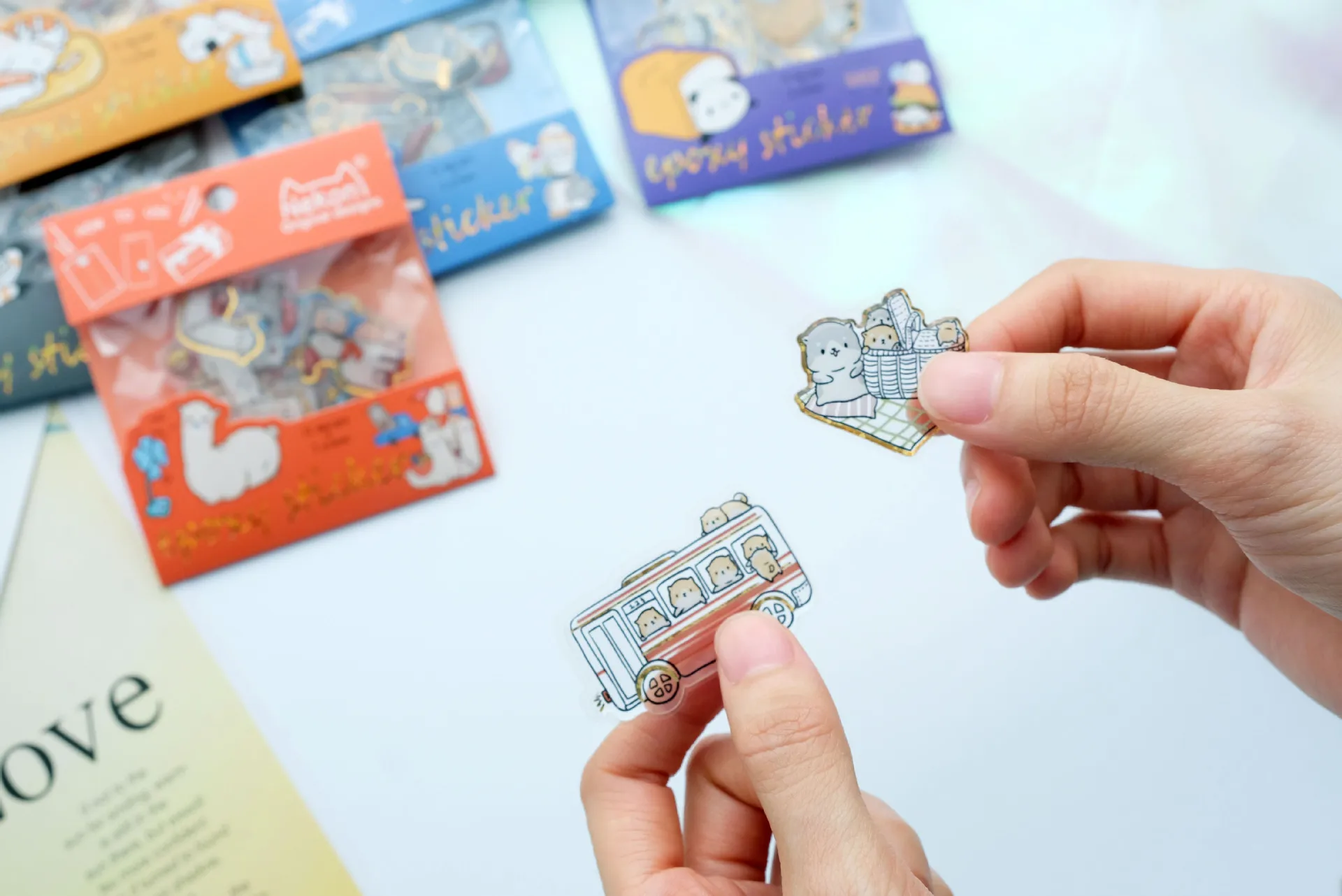 ETIQUETTE ALIMENTAIRE,50645 picnic dogAutocollants Kawaii animaux