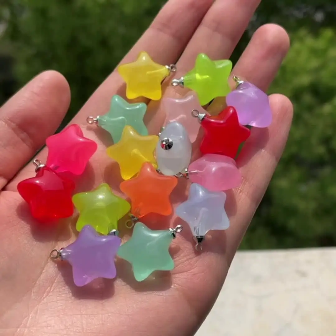 Stiesy Different Styles Acrylic Charms Plastic Dangle Charms for DIY