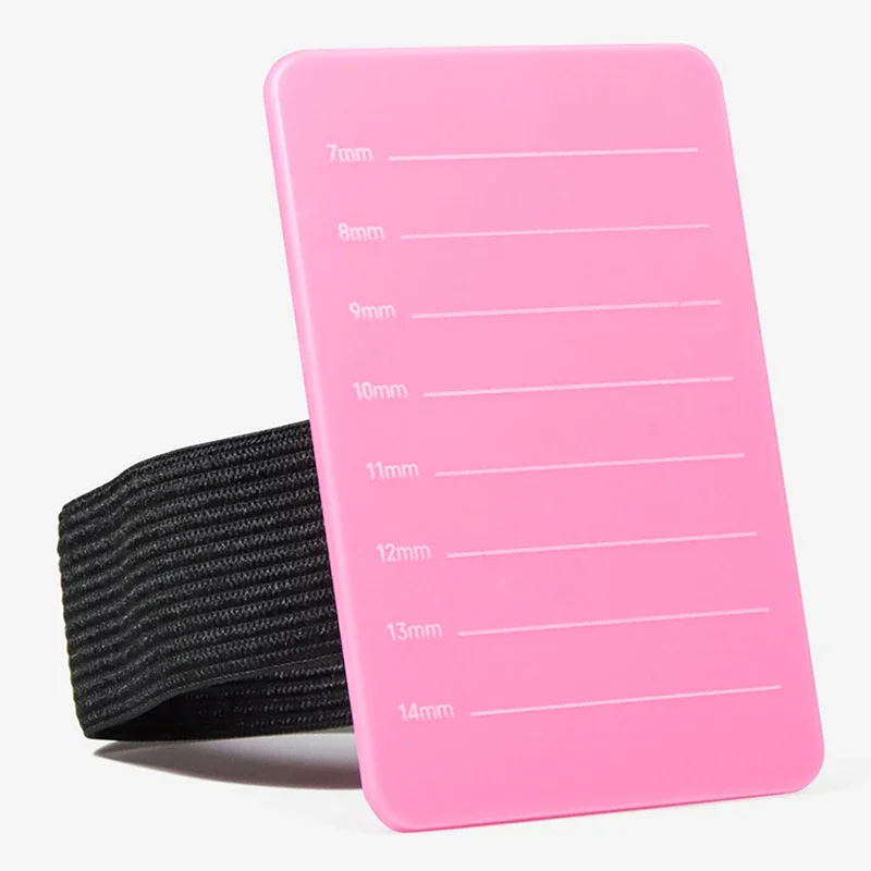 Acrylic Eyelash Extension Organizer Pallet False Lash Stand Tile Palette Eyelash Holder with Belt Graft Lash Scale Tools
