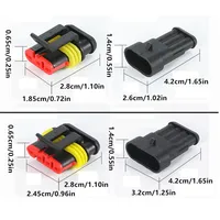 1/2/3/4 Pin Waterproof Connector, Electrical Terminal Quick Connector, 10Pcs/ 5Sets, With Wire, Suitable For Cars, Ships, Etc. - Image 6