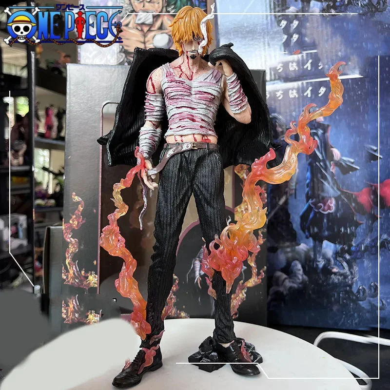 

Фигурка аниме Vinsmoke Sanji GK из ПВХ, цельная экшн-фигурка, Коллекционная модель крови, Луффи, игрушки для мальчиков, подарок для детей, 28 см
