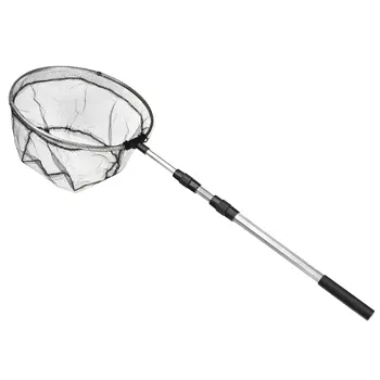 Folding Fishing Net Round Extend to 4.9ft Aluminium Alloy Telescopic Landing Pole Handle with M8 Thread for Freshwater Saltwater 1