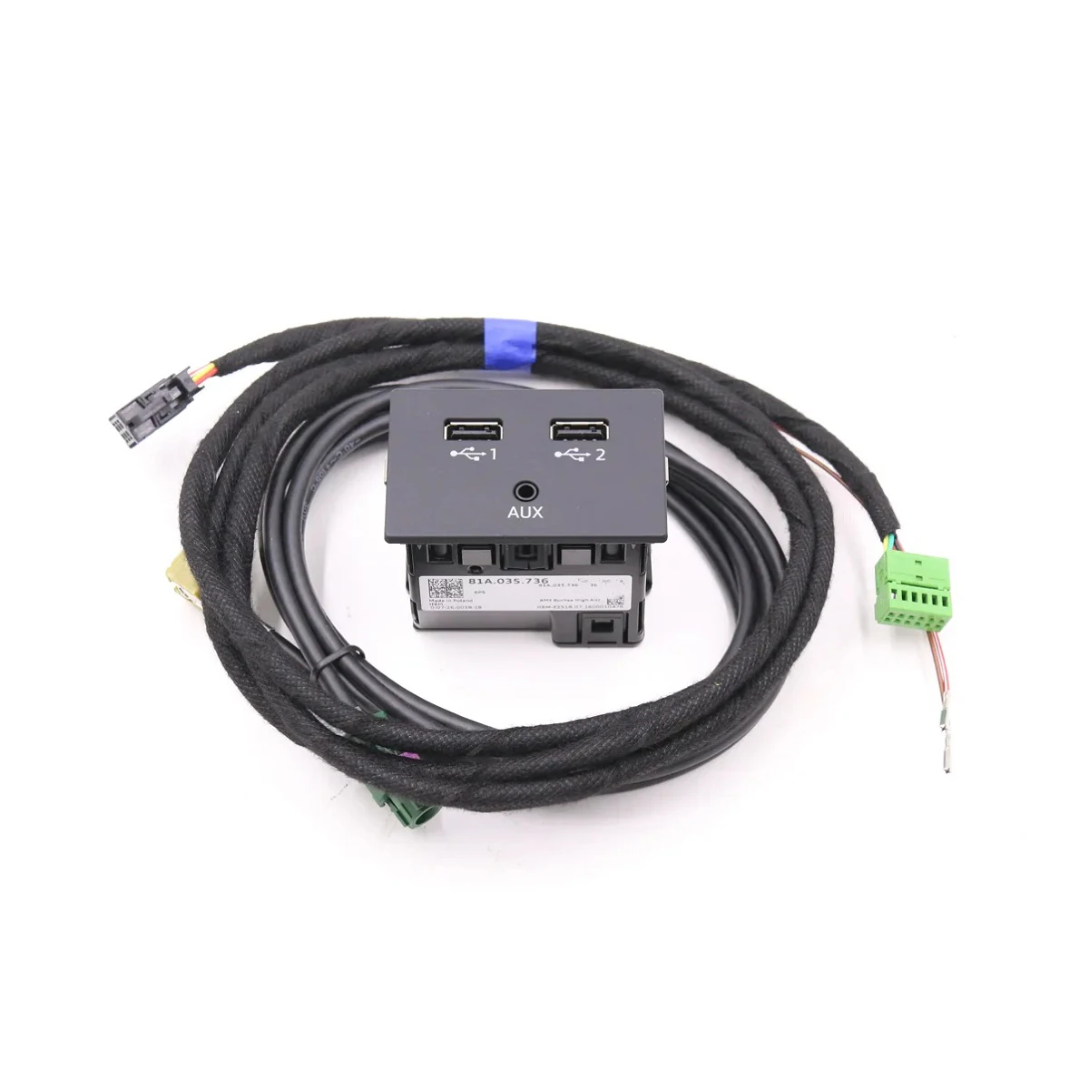 

FOR Audi A3 8V Q2 Q3 F3 MIB 2 CarPlay MDI USB AUX Plug Socket Switch Button Wire Wiring Harness