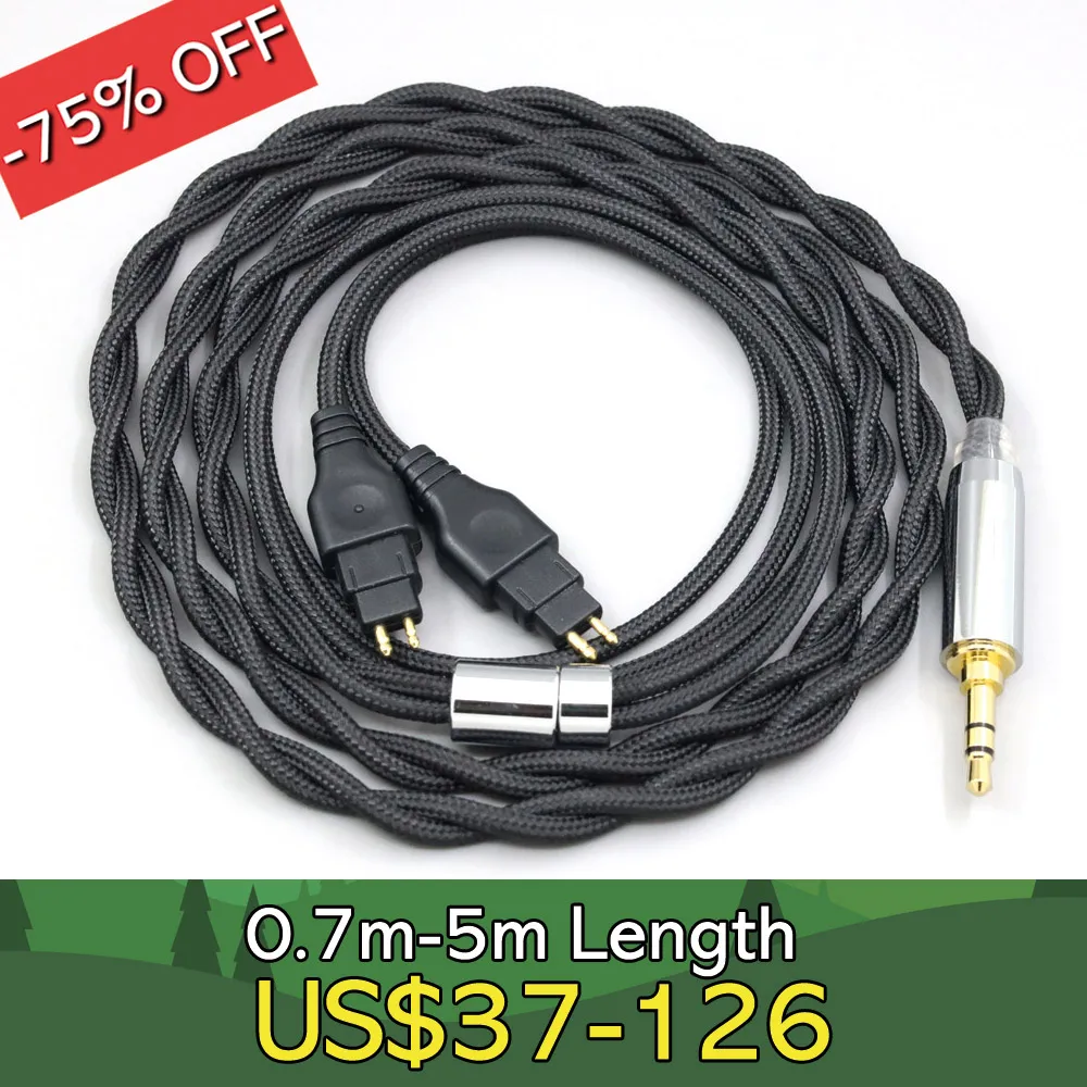 

Nylon 99% Pure Silver Palladium Graphene Gold Shield Cable For Sennheiser HD580 HD600 HD650 HDxxx HD660S HD58x HD6xx LN008281