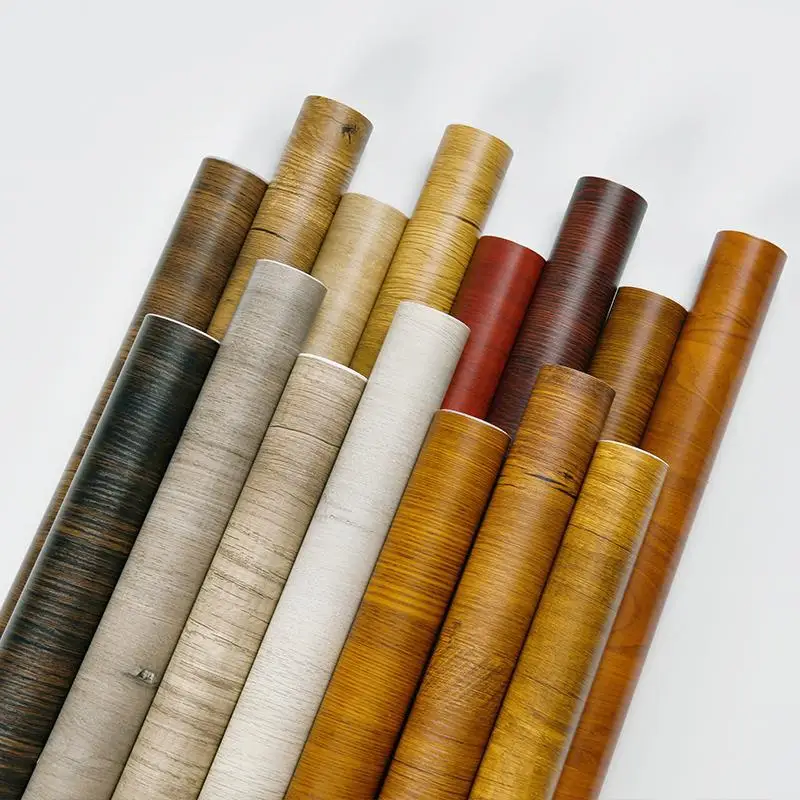 

Waterproof Wallpapers Wood Pattern Wall Stickers PVC Self-Adhesive Home Furnitures Wall Renovation Stickers for Wall In Rolls