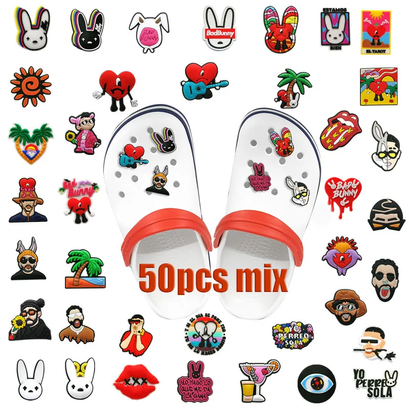 Shoe Charms Accessories Sneakers Shoe Charms Crocs Bad Bunny Bad