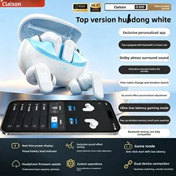 Premium In - Ear Bluetooth Earbuds with App, Ideal for Gaming and Sports, Featuring Superior Sound Quality and Extended Battery Life (WHITE)