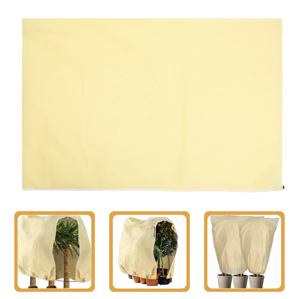 

Non-Woven Plant Cover Garden Vegetable Plant Drawstring Cover Winter Plants Protector Outdoor Plants And Trees Zipper